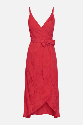 ETOILE wrap dress in cashmere print