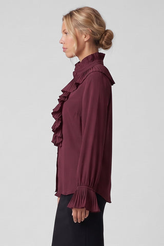 Camicia donna ELISABETH in  viscosa colletto vittoriano