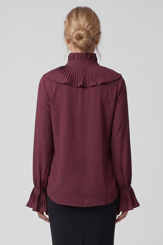 Camicia donna ELISABETH in  viscosa colletto vittoriano