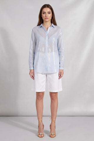Camicia FABIAN a righe in tessuto Lyocell - immagine 6