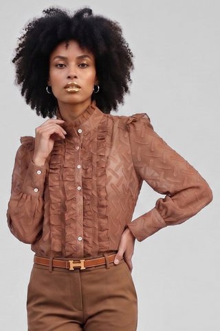 GISELLE Shirt with ruffles l/s