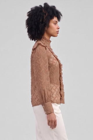 GISELLE Shirt with ruffles l/s