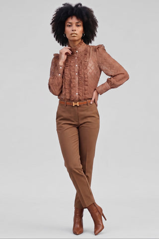 GISELLE Shirt with ruffles l/s