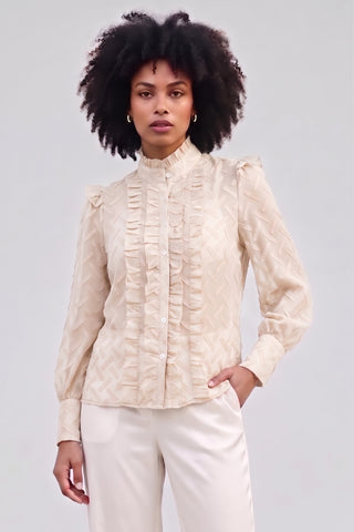 GISELLE Shirt with ruffles l/s