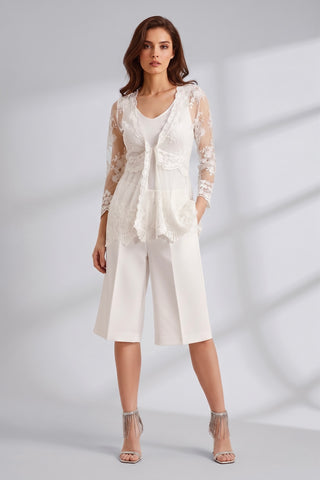 Camicia HARPER in pizzo m/l con ricami floreali - immagine 5