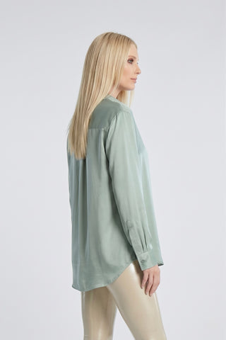 Camicia donna in viscosa ISOTTA m/l con taschino - immagine 3