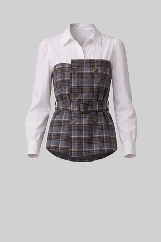 Camicia donna SAID a quadri  in cotone