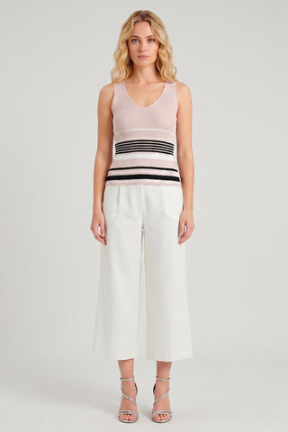Canotta donna PENNY a righe in tessuto lurex glamour misto viscosa - immagine 5