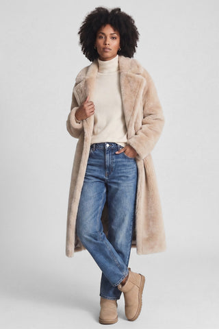 Cappotto Eco pelliccia HANNY lungo Oversize