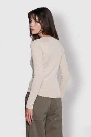 Cardigan donna Relish BLENDA in viscosa manica lunga slim fit in lurex - immagine 4
