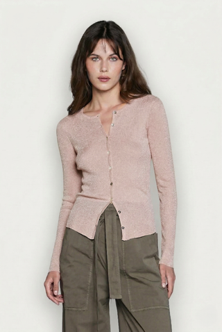 Cardigan donna Relish BLENDA in viscosa manica lunga slim fit in lurex - immagine 8