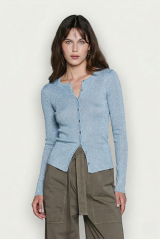 Cardigan donna Relish BLENDA in viscosa manica lunga slim fit in lurex - immagine 9
