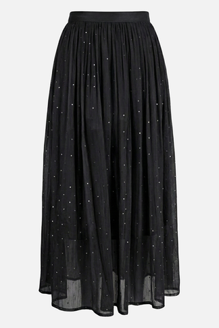 Gonna midi AGNES in tulle e micro strass