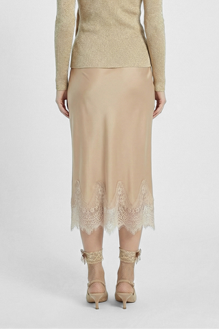 Gonna midi VERSAILLES con pizzo