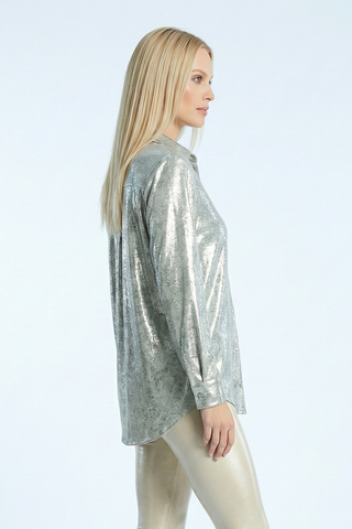 Camicia MARCELLE m/l effetto irridiscente