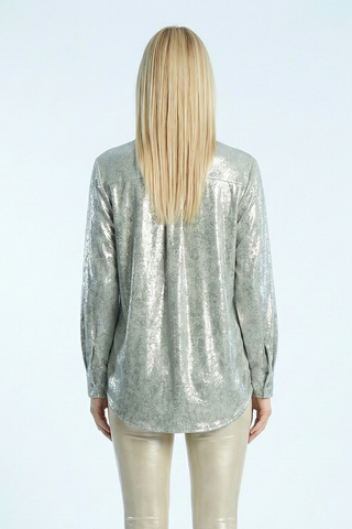 Camicia MARCELLE m/l effetto irridiscente