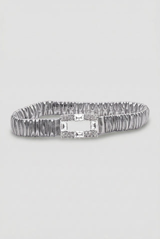 Cintura donna Relish ROX elastica laminata con fibbia cabochon - immagine 2
