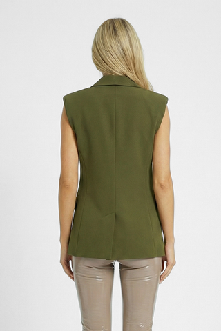 LEA sleeveless jacket 2 buttons