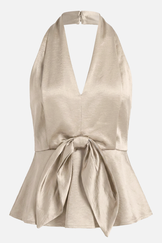 BERENICE top with bow at the waist