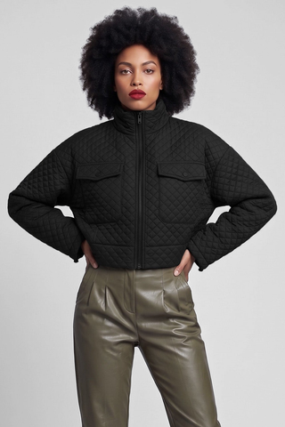 JEANETTE quilted bomber jacket Oversized fit