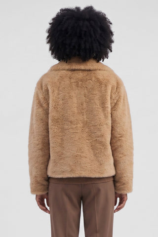 CHELSEA faux fur jacket with zip