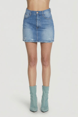 Minigonna donna KENDALL in denim fit avvolgente Relish - immagine 2