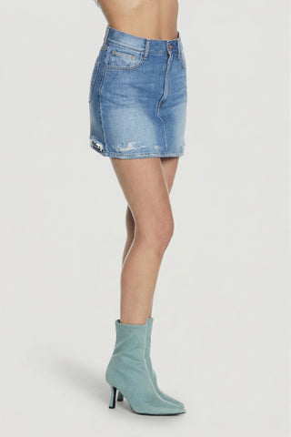 Minigonna donna KENDALL in denim fit avvolgente Relish - immagine 3