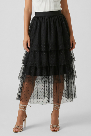 Gonna ZENDA in tulle a pois - immagine 2