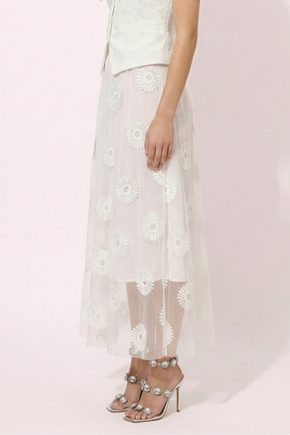 Gonna VICTORIE con applicazioni floreali