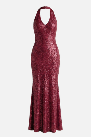 ANTIBES sleeveless full sequin maxi dress