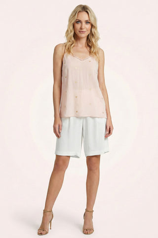 Lace and embroidered heart BALTISAN top
