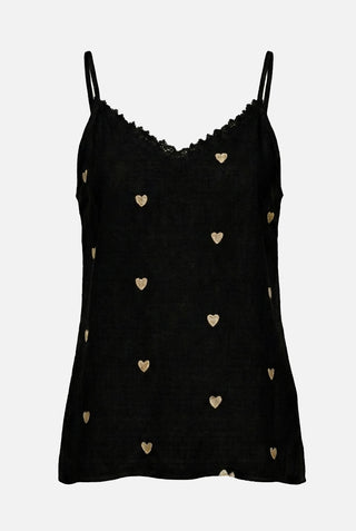 Lace and embroidered heart BALTISAN top