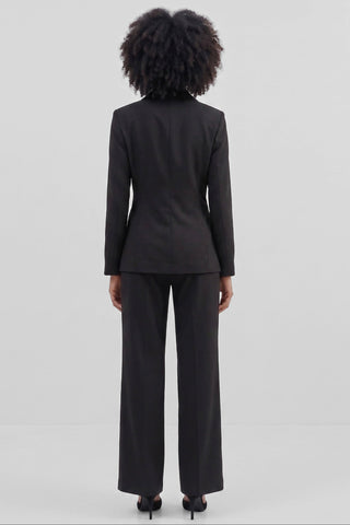 Coordinato donna PALARAY pantalone palazzo e giacca con fusciacca