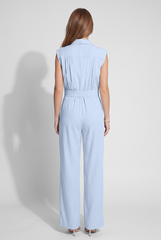 Coordinato JASON donna gilet e pantalone palazzo in viscosa e cotone