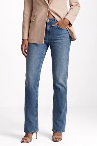 Jeans donna Relish CINDY vita media a sigaretta lavaggio medio vintage