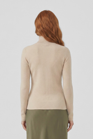 Maglia GANNAT m/l misto viscosa collo alto