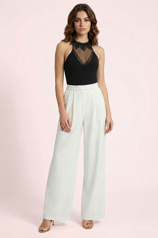 Body ISALINE in tulle e pizzo