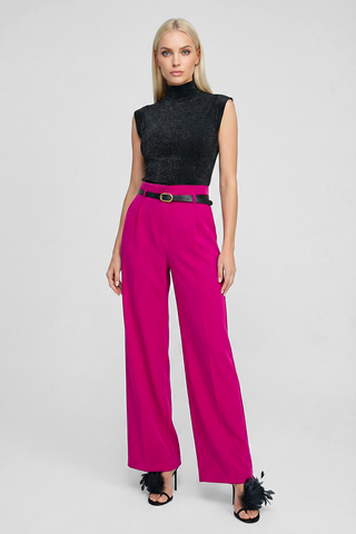 BERNADETTE straight leg trousers including belt