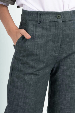 AIZAC denim-look trousers with pockets