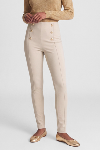 Leggings donna ELOWEN SuperFit a vita alta con bottoni dorati