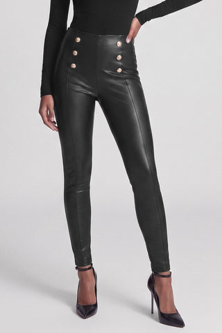 Leggings MAELLA con bottoni dorati e vestibilità a guanto