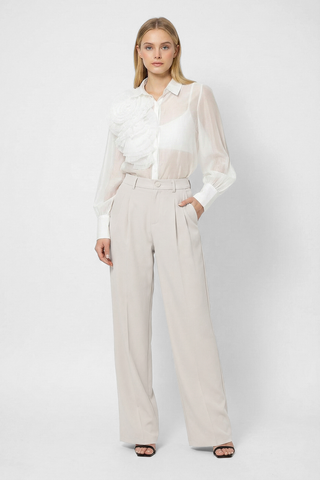 BALAZUC flowing wide-leg trousers with pleats