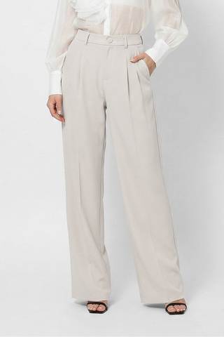 BALAZUC flowing wide-leg trousers with pleats