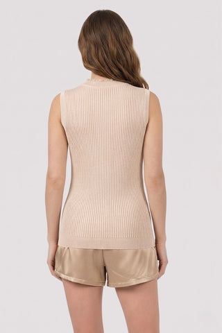 Maglia in viscosa CLEMENCE giromanica con inserto in tulle - immagine 5