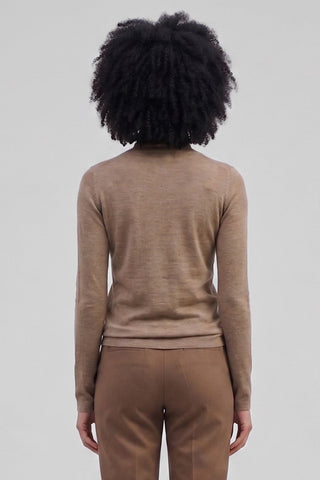 Maglia donna dolcevita JULY m/l viscosa e cashmere