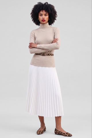 Maglia ISOLDE m/l misto viscosa collo alto