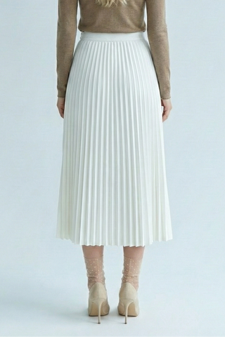 Gonna midi YVONNE in tessuto plissè