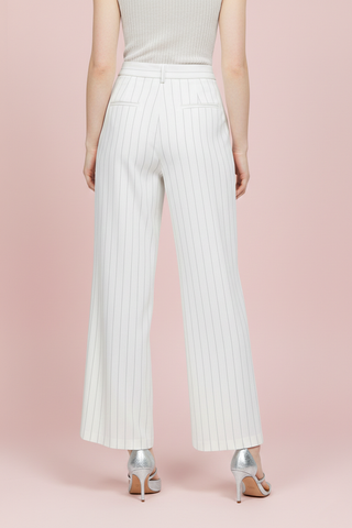 Pantaloni a righe FLORENCE gamba dritta