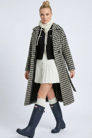 Cappotto Over MUGUET fantasia pied-de-poule