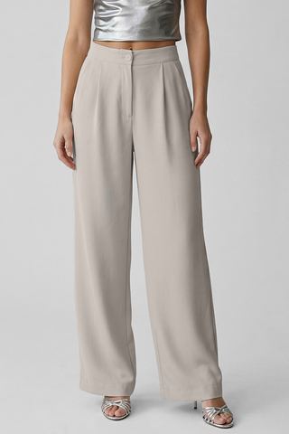 Pantaloni palazzo PALACE  a vita alta